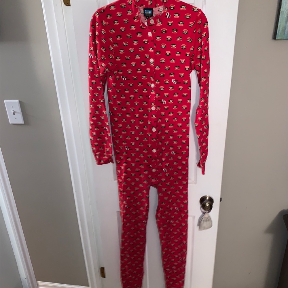 Paul Frank onesie one piece pajamas w/ butt flap!